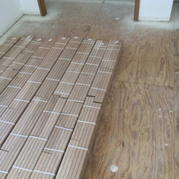 White Oak Install With Gold Seal
