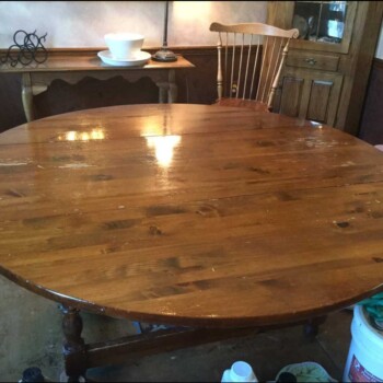 Damaged Table Top